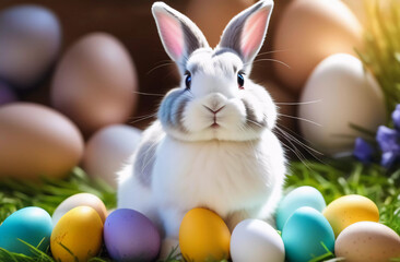 White rabbit. Generative AI