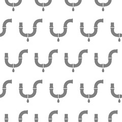 Obraz premium Industry metallic pipes icon isolated seamless pattern on white background