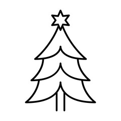 Fototapeta premium Christmas tree icon