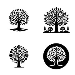 Tree icon set-15