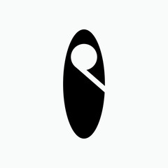 Door Hanger Icon - Vector, Sign and Symbol Presented in Glyph Style for Design, Presentation, Website, or Apps Elements. 