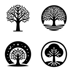 Tree icon set-20