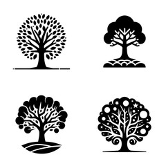 Tree icon set-07