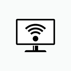 Internet Access Icon. Connection Symbol - Vector. 