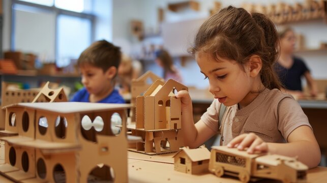 Educational Models Made with Cardboard