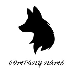 The silhouette of a fox. The fox's head icon