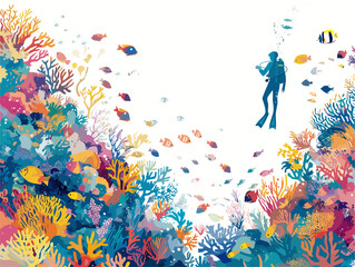 Mesmerizing Dive into an Enchanting Coral Paradise: A Diver's Odyssey Amidst Marine Treasures