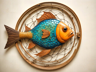 fish symbol decoration object