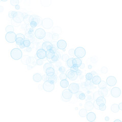 Bokeh Overlay Blue Bubbles
