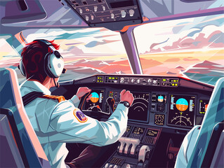 Skilled Pilot Navigating Turbulence: Ensuring a Smooth Journey in Challenging Conditions