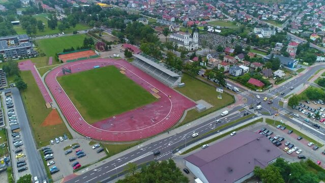 Athletic Stadium Suwalki Stadion Lekkoatletyczny Aerial View Poland