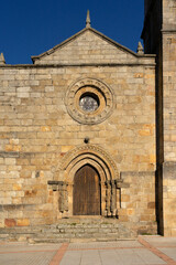 Santa María del Azogue church in the Mayor square of the medieval village of Puebla de Sanabria, Zamora, Castilla y Leon, Spain.