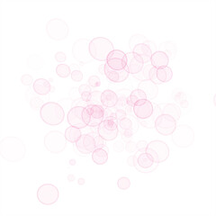 Bokeh Overlay Pink Bubbles