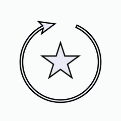 Dynamic Icon. Move, Movement. Active, Energetic Symbol.