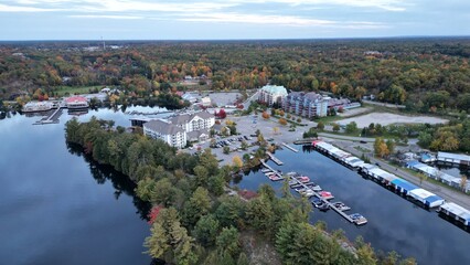 AERIAL MUSKOKA WHARF TORONTO CANADA