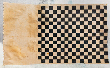 Paper with checkered pattern, texture background - 781970176