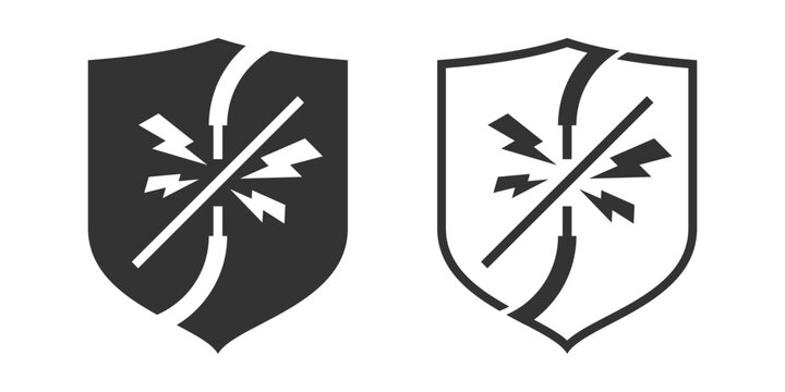 Short-circuit protection, label for charging device