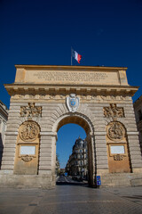 Fototapeta na wymiar Le coeur de ville du vieux Montpellier dans l'Hérault en région Occitanie - France