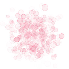 Bokeh Overlay Pink Bubbles