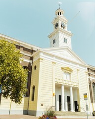 Fototapeta premium Vertical shot of Jozefkerk church in Assen, The Netherlands