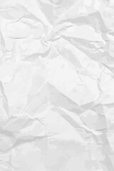 White clean crumpled paper