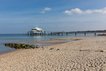 Beach and pier at Timmendorfer Strand, Germany