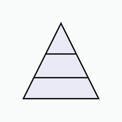 Social Status .Triangular, Social Status Icon. Strata, Society Grade Symbol - Vector.
