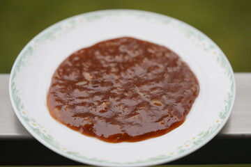 Guava, together with apple and sunflower seeds, is a delicious spread or very good-tasting compote. Fortaleza – Ceará, Brazil.