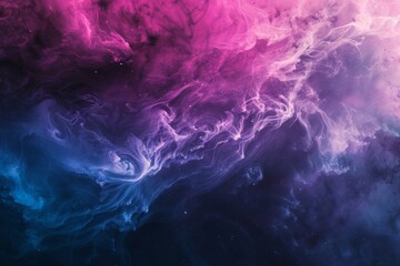 Fototapeta na wymiar luminous gradient nebula, cosmic hues, swirling and ethereal