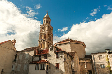 Croatia - Split in Dalmatia. Diocletian's Palace - famous UNESCO World Heritage Site.