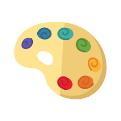 Paint palette icon clipart avatar logotype isolated vector illustration