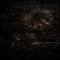 dark wood texture background with scratches and scuffs - obrazy, fototapety, plakaty