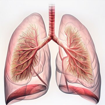 Picture of the inside of a human lung