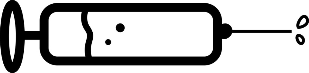 Syrince or injection vector illustration - hospital tools