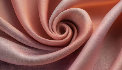 Textile Waves, Close-up of Artistic Design of Fabric