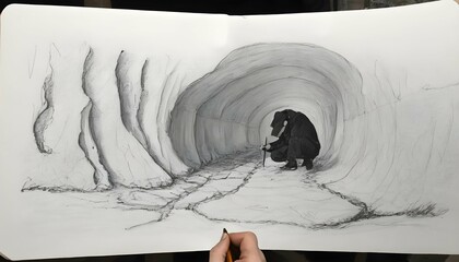 A-Mole-Artist-Sketching-The-Underground-Landscape- 3
