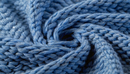 Textile Symphony: Artistic Close-Up of Woven Wool's Elegant Waves