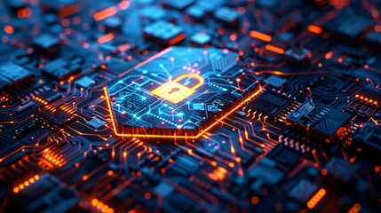 Secure Encryption Lock on Digital Circuit Board