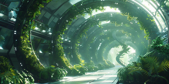 Lab in a parallel universe where plants conduct genetic engineering