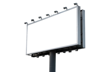 Advertising signs, LED screens
isolated on white background.