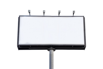 Advertising signs, LED screens
isolated on white background.