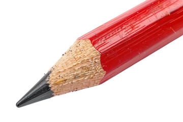 pencil red
isolated on white background
