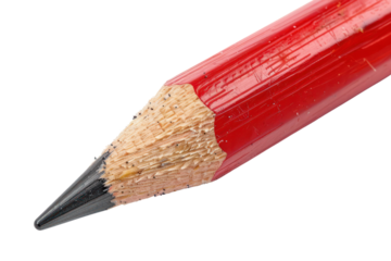 pencil red
isolated on white background