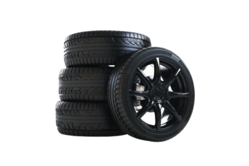  black car wheels Car alloy wheels set
isolated on white background