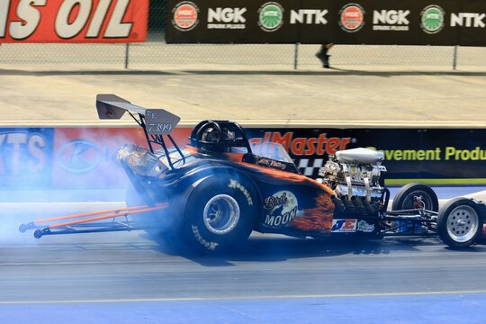 NHRA - National Hot Rod Association drag racing event at Summit Motorsports Park. Norwalk, Ohio, USA 