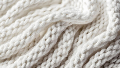 Textile Symphony: Artistic Close-Up of Woven Wool's Elegant Waves