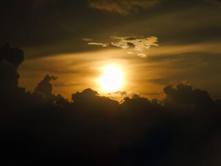 Obraz premium Beautiful sunset seen from the town of Bosa – Bogotá - Colombia