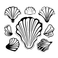 Seashells svg, Seashell svg file, Ocean svg, Marine, Clipart, Seashell SVG, SeaShell Outline SVG, Beach SVG, Summer, Seashells Svg, Flower seashell Svg, Underwater the sea Svg, Ocean Svg, SeaShell cli