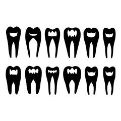 Smiling Tooth Svg, Tooth with Face Svg, Dentist Svg, Tooth svg, Teeth Outline svg, Dentist, Dental, mouth, teeth, lips, smile, dental, vector, illustration, dentist, tooth, woman, face, open, tongue, 