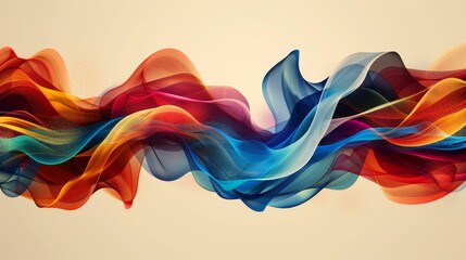 Obraz premium Abstract Borders: A vector design featuring a border of intertwined ribbons and loops